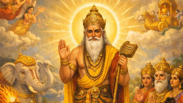 Lord Brihaspati (Image Credit: AI)