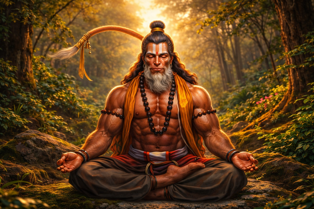 Lord Hanuman ,   ( Image Credit: Chat GPT AI)