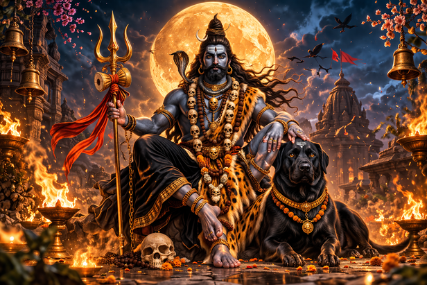 Kaalbhairava Avatar , ( Image Credit: Chat GPT AI)