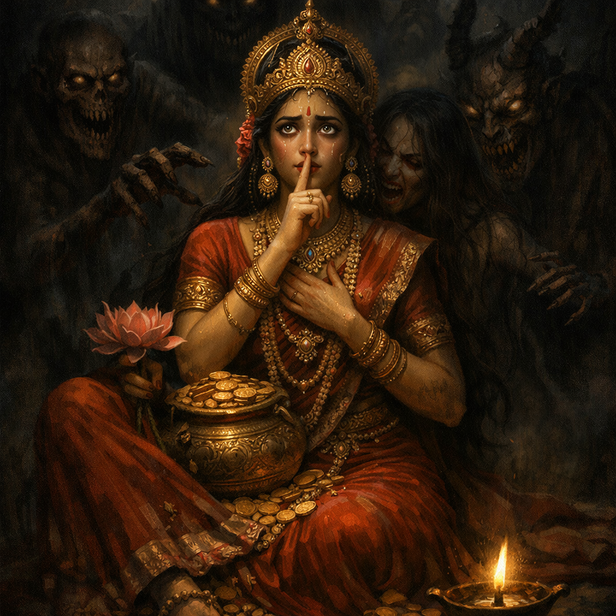 Goddess Lakshmi’s Silent Fear