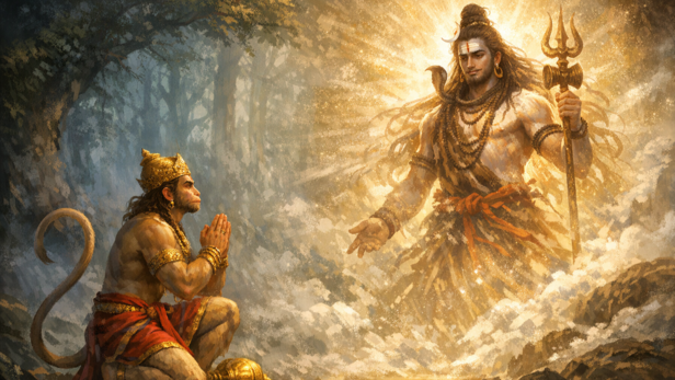 Lord Shiva and Lord Hanuman (Image Credit: AI)