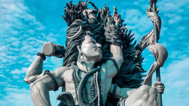 Lord Shiva Taking Goddess Ganga in His Hair