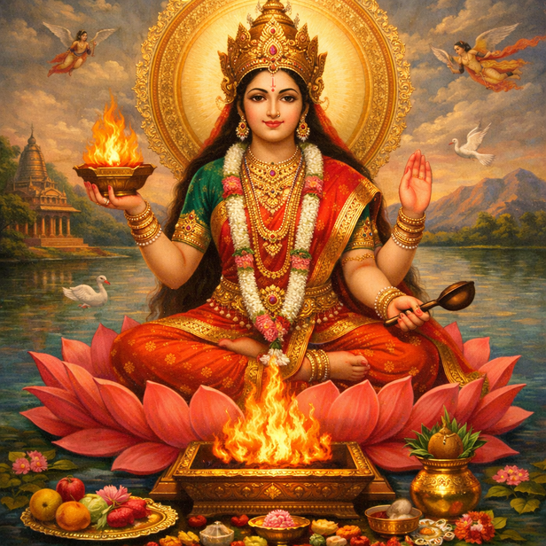 Emergence of Devi Swaha
