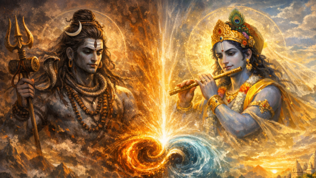 The Hidden Connection Between Shiva, Krishna, Your Life (Image Credit: AI)