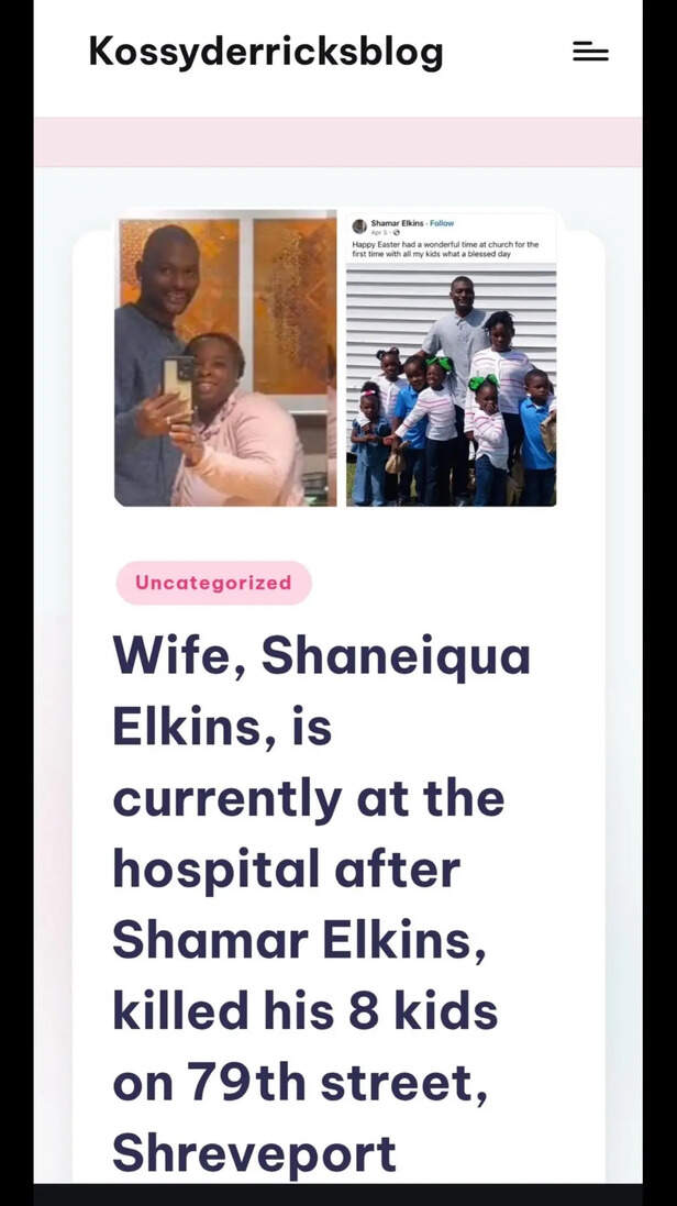 X | nigerianoise | What did Shamar Elkins reveal before the tragedy?