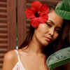 Fresh Hibiscus Leaves and Flower