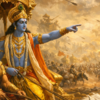 Lord Krishna Guiding Arjuna (Image Credit: AI)
