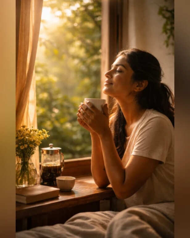 Waking up after a good sleep is soothing