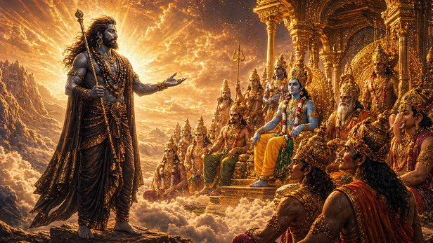 The Yaksha Standing Before the Gods