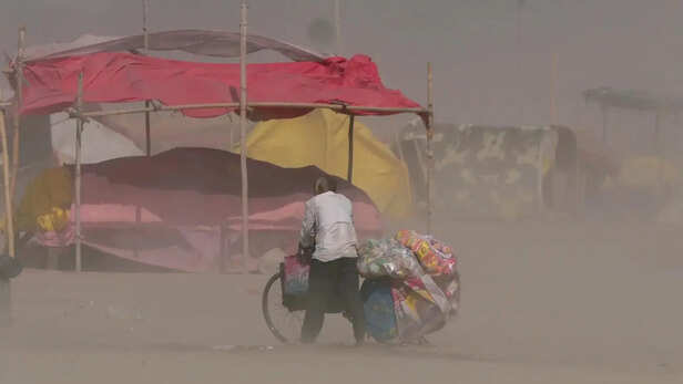 धूल भरी आँधी की चेतावनी