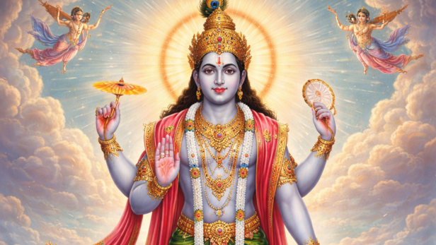 Bhagwan Vishnu (Image Credit: AI)