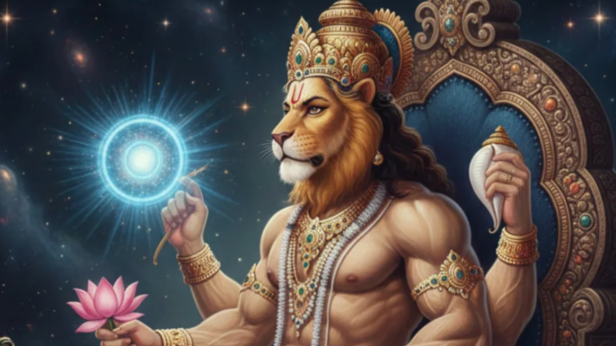Narasimha Avatar of Lord Vishnu | Instagram - @vishnu_world1