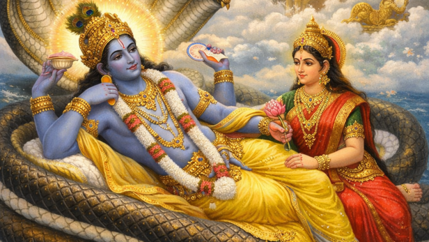 Lord Vishnu and Lakshmi Devi (Image Credit: AI)