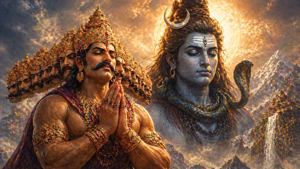 What Most People Don’t Know About Ravana’s Devotion to Shiva (Image Credit: AI)