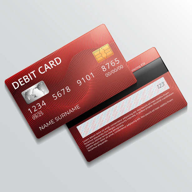 Debit Card with Hidden Shield