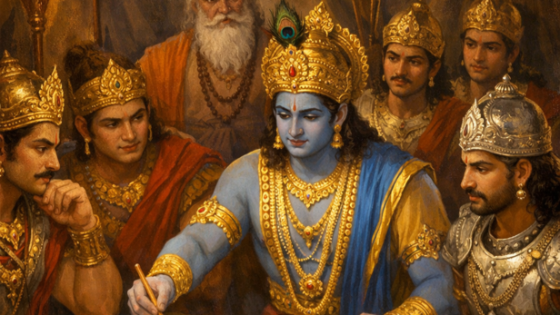 Lord Krishna During Mahabharata War (Image Credit: AI)