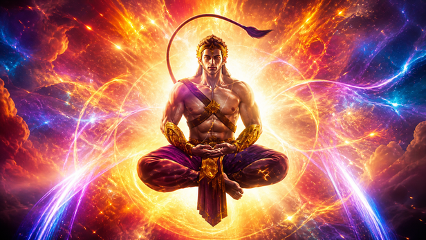 Offering Sindoor to Hanuman