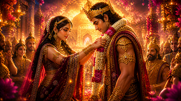Bhanumati Swayamvar Scene
