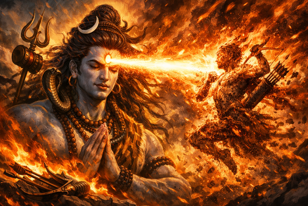 Lord Shiva's Third Eye (Image Credit: AI)