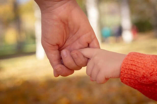 Parent and child hands