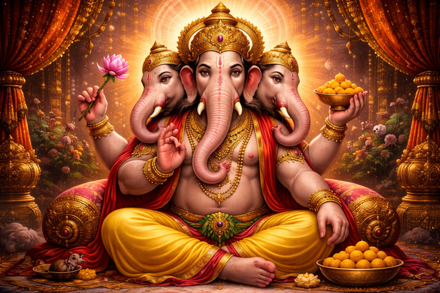 Ganesha Writing Mahabharata