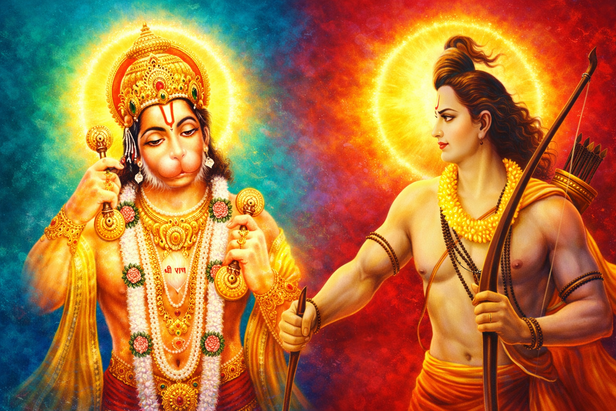Hanuman and Ram ji