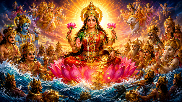 Birth of Goddess Lakshmi