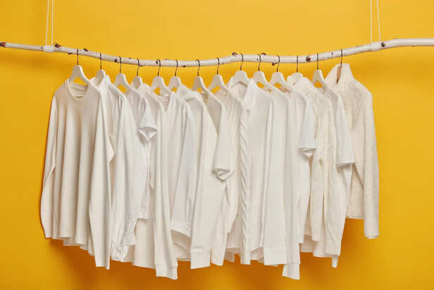 Breathable Cotton Clothes on Hanger