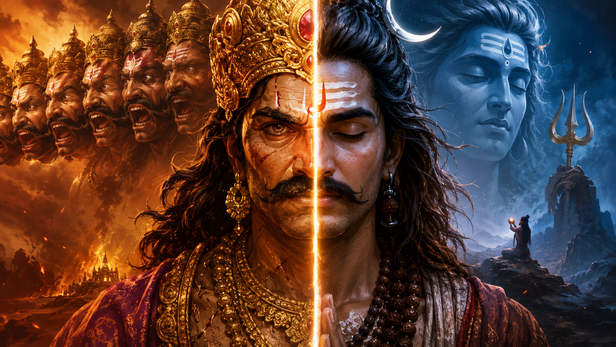 The Complex Nature of Ravana (Image Credit: AI)