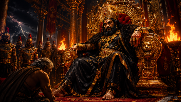 The Fearful King Hearing the Prophecy
