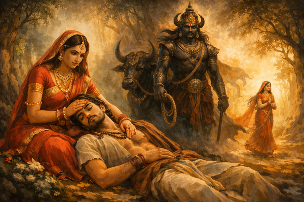 Story of Savitri and Satyavan (Image Credit: AI)