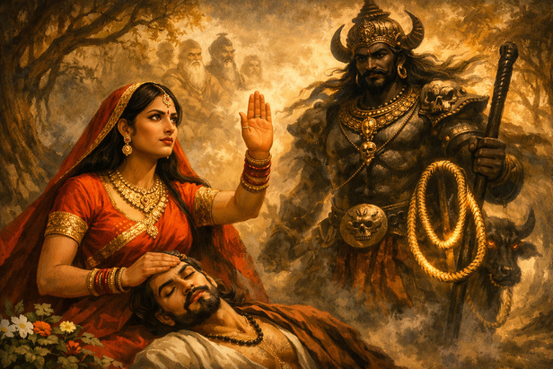 Why Savitri Challenged Yama (Image Credit: AI)