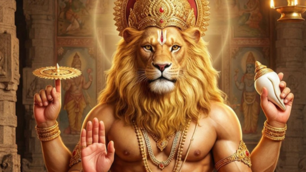 Lord Narasimha (Image Credit: AI)