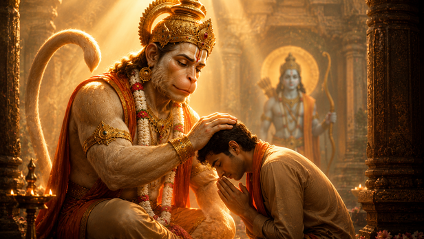 The Deep Connection Between Bhakti and Hanuman Ji (Image Credit: AI)