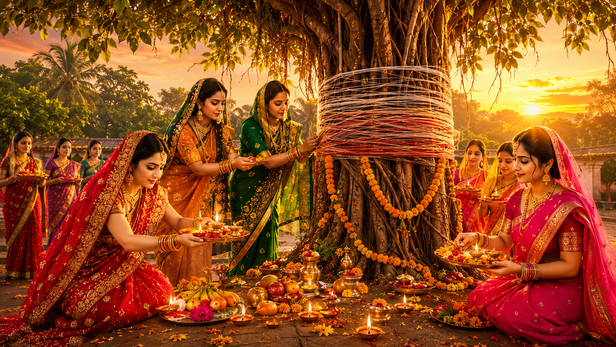 Women Performing Vat Savitri Vrat
