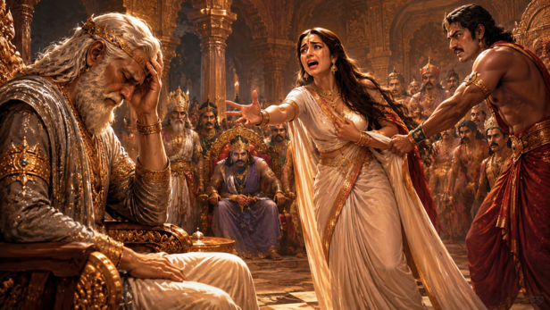 The Horror of Bhishma’s Silence (Image Credit: AI)