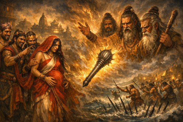The Curse That Changed the Destiny of Dwarka (Image Credit: AI)