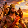 Devotee Reading Ramayana Near A Lamp