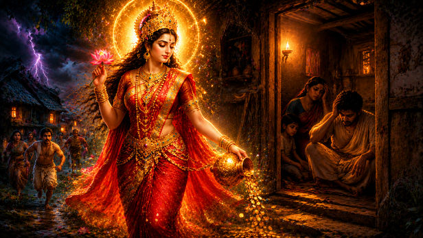 people pray to Lakshmi for wealth,