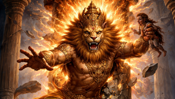 Lord Narasimha (Image Credit: AI)