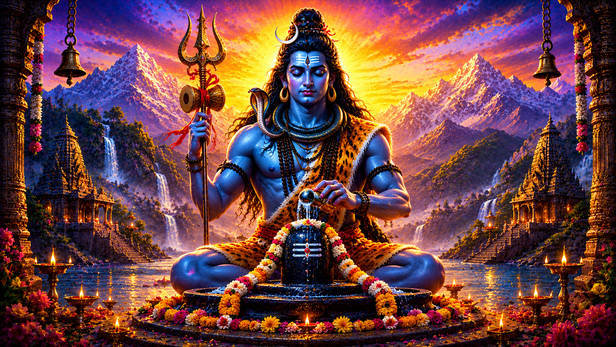 Sacred Water Flow From Shivling