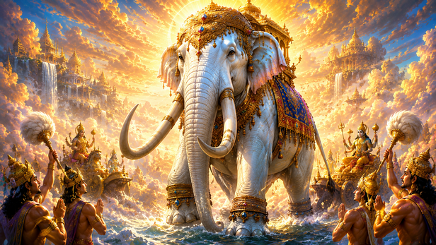 Airavat Rising Through the Cosmic Waves