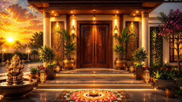 Vastu-Friendly Main Entrance Design
