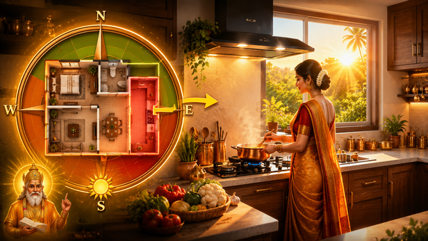 Correct Kitchen Direction According to Vastu