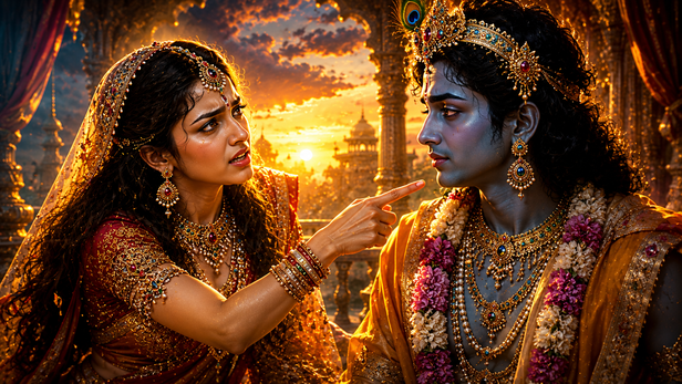 Rukmini Questioning Krishna