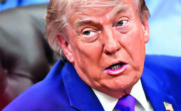 ​US President Donald Trump during negotiations