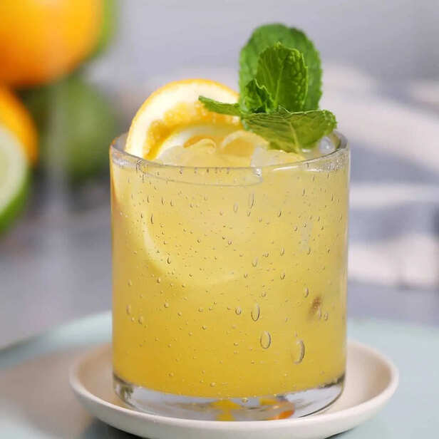 Homemade Happy Hour | Sparkling Lemon Mocktail