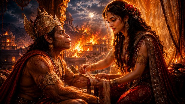 Mermaid Who Fell in Love With Hanuman