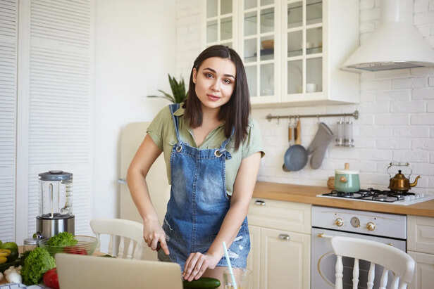 Woman Managing Household Responsibilities