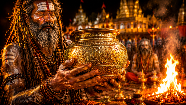 Traditional Brahma Patra Used By Naga Sadhus